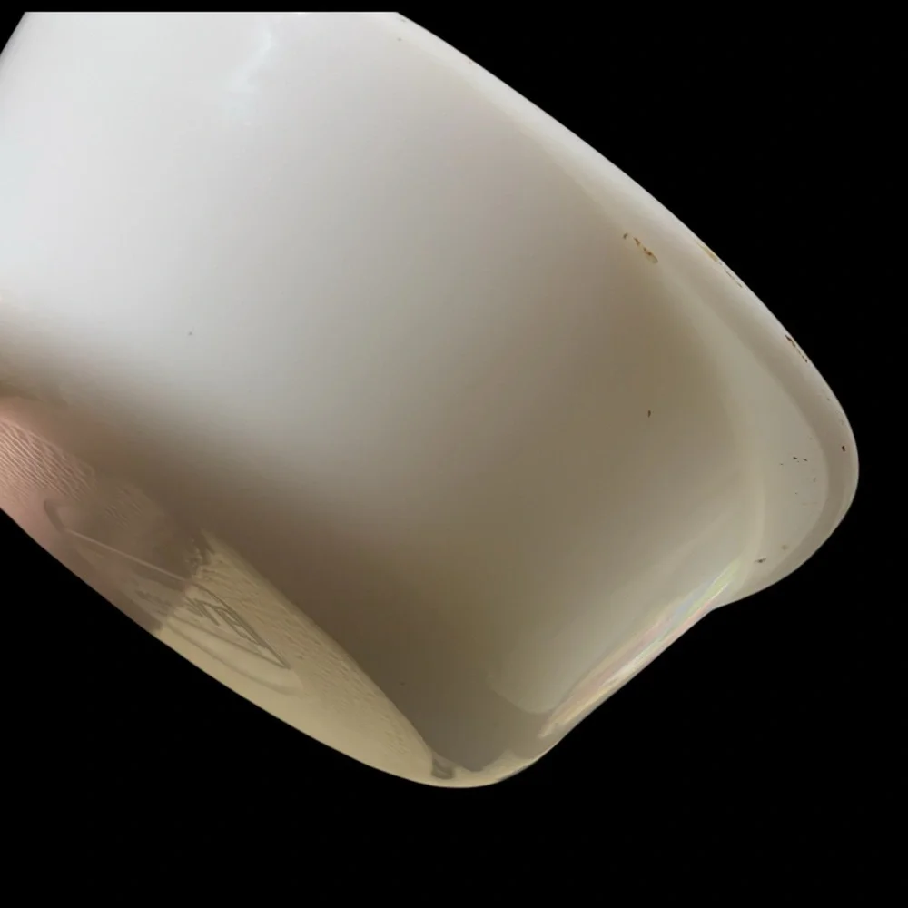 Glasbake milk glass